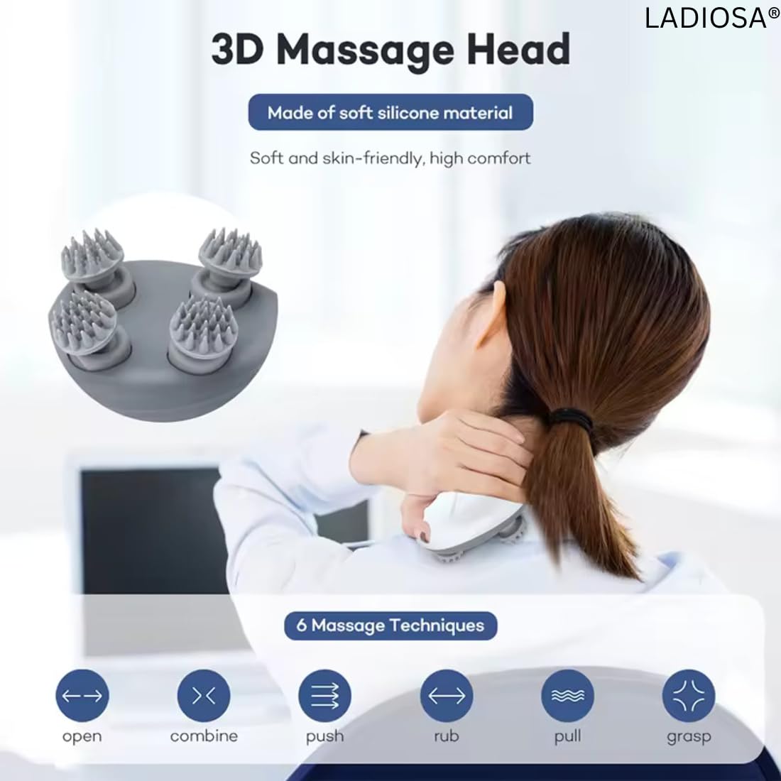 💆♀️ Rechargeable Waterproof Scalp Massager™ – Relax, Refresh & Rejuvenate | Revitalize Your Roots